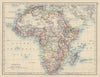 COLONIAL AFRICA. Cape Colony Rhodesia Portuguese East/West. JOHNSTON 1910 map