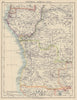 COLONIAL CENTRAL AFRICA. French & Belgian Congo, Angola. JOHNSTON 1910 old map
