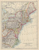 UNITED STATES NORTH EAST. New England Appalachia Atlantic states. USA 1910 map