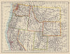 USA NORTH WEST. Washington Oregon ID MT WY Utah Nevada CA. JOHNSTON 1910 map