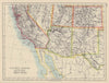 USA SOUTH WEST. California Arizona NM Colorado Utah Nevada. JOHNSTON 1910 map