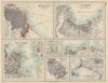 S AMERICA CITIES. Buenos Aires Rio de Janeiro Valparaiso Lima. JOHNSTON 1910 map