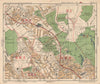 NW LONDON. Golders Green Hampstead Child's Hill Cricklewood. BACON 1925 map