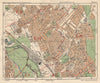 NE LONDON. Leyton Leytonstone Hackney Marshes Knotts Green. BACON 1925 old map