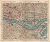 LONDON. City East End Bermondsey Stepney Rotherhithe Whitechapel.BACON 1925 map