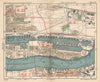E LONDON Royal Victoria/Albert Docks Beckton Woolwich Silvertown.BACON 1925 map