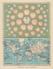 TIME OF ALL NATIONS. predates UTC/standard hourly time zones. JOHNSTON 1901 map