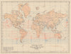 WORLD. Isobaric lines & Prevailing Winds of the Globe. July. JOHNSTON 1901 map
