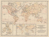 WORLD CLIMATE. July temperature. Summer/winter Europe. JOHNSTON 1901 old map