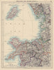 NW ENGLAND & WALES COAST Merseyside Irish Sea Morecambe Bay Deeside IOM 1901 map
