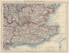 SOUTH EAST ENGLAND. Home counties London Kent Essex Sussex Surrey 1901 old map