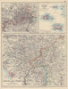 ENGLISH LAKE DISTRICT also London environs & Channel Islands. JOHNSTON 1901 map