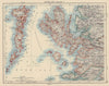 HEBRIDES. Skye North South Uist Barra Rum Inverness-shire. JOHNSTON 1901 map