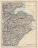SCOTTISH BORDERS Roxburgh Berwick Edinburgh Selkirk Haddington JOHNSTON 1901 map