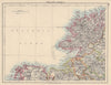 IRELAND NORTH WEST COAST Donegal Mayo Sligo Leitrim Fermanagh. JOHNSTON 1901 map