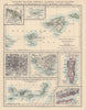 IBERIA. Balearic/Canary Islands Andorra Madeira Gibraltar Madrid Lisbon 1901 map