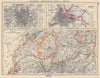 WESTERN SWIZERLAND BRUSSELS AMSTERDAM. Berne Vaud Geneva Fribourg 1901 old map