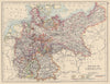 EMPIRE OF GERMANY. States. Prussia Bavaria Alsace Lorraine. JOHNSTON 1901 map