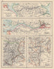 SCHLESWIG WATERWAYS. C EUROPE CITIES. Kiel Canal Elbe Vienna Budapest 1901 map
