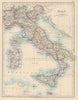 ITALY. Showing states/territorial divisions. JOHNSTON 1901 old antique map