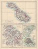 MALTESE ISLANDS & VENICE Valetta & Venezia town plans. Lagoons JOHNSTON 1901 map