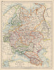 EUROPEAN RUSSIA. Shows Great/Little/West/South Russia. Poland. JOHNSTON 1901 map