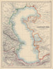 CASPIAN SEA. Baku Persia Iran Astrakhan. Inner Kirghiz Horde. JOHNSTON 1901 map