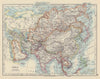 ASIA POLITICAL. Persia Siam Hejaz China Japan Korea Annam Turkestan 1901 map