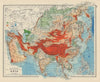 ASIA PHYSICAL. Relief Mountain heights Ocean depths Rivers. JOHNSTON 1901 map
