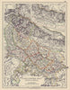 BRITISH INDIA N. North-Western Provinces Oudh Nepal. Railways. JOHNSTON 1901 map