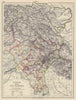 BRITISH INDIA NW. East Punjab Jammu & Kashmir. Delhi. Railways 1901 old map