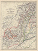 BRITISH INDIA NW. Punjab Baluchistan NW Frontier. Pakistan. Railways 1901 map
