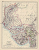 BRITISH INDIA NW Gurajat Sindh. Bombay Mumbai North. Vadodara. railways 1901 map