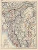 BRITISH INDIA. North Burma Assam Manipur. Railways. JOHNSTON 1901 old map