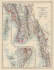 BRITISH INDIA EAST South Burma Andaman Nicobar Islands. JOHNSTON 1901 old map