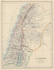 PALESTINE. Galilee Samaria Judea Perea Phoenicia Decapolis. JOHNSTON 1901 map