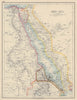 RED SEA. Egypt Eritrea Hedjaz Asir Yemen. Nile valley. Sinai. JOHNSTON 1901 map