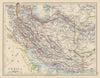 PERSIA(IRAN). Showing provinces. Iran. Persian Gulf. Bushehr. JOHNSTON 1901 map