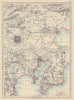 EAST ASIA. Peking Beijing and Tokyo Environs. JOHNSTON 1901 old antique map
