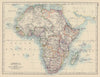 COLONIAL AFRICA. British East/Central/South Africa. Bechuanaland 1901 old map