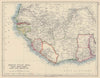 FRENCH SUDAN W. Colonial West Africa. Sierra Leone Ivory Coast Ashanti 1901 map