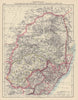 COLONIAL SOUTH AFRICA. Transvaal. Orange River Colony, Natal, Lesotho 1901 map