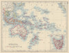 COLONIAL OCEANIA PACIFIC British Dutch Spanish French German Portuguese 1901 map