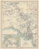 SOUTH AUSTRALIA Explorer route Stuart Giles Elder Forrest Eyre Tictkins 1901 map