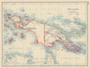 COLONIAL NEW GUINEA. Kaiser Wilhelm Land. British & Dutch New Guinea 1901 map