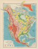 NORTH AMERICA RELIEF. Mountains Table Lands Plains Valleys. JOHNSTON 1901 map