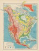 NORTH AMERICA RELIEF. Mountains Table Lands Plains Valleys. JOHNSTON 1901 map