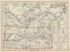 ASSINIBOIA & SASKATCHEWAN Province map. Canadian Pacific Railroad. JOHNSTON 1901