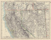 USA WEST/PACIFIC. Northern California & Nevada; South Oregon. Railroads 1901 map