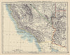 SOUTHERN CALIFORNIA. US Pacific. Nevada South, Arizona West. Railroads 1901 map